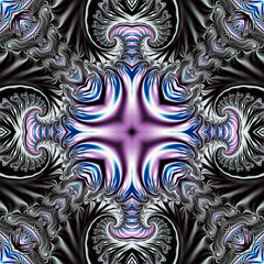 seamless pattern. fractal background. beautiful curlicues.