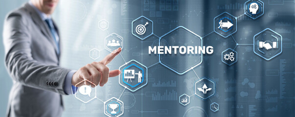 Mentoring Motivation Coaching Career Business Technology concept