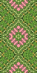 Fractodome Colorful Seamless Fractal Patterns