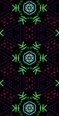 Fractodome Colorful Seamless Fractal Patterns