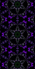Obraz na płótnie Canvas Fractodome Colorful Seamless Fractal Patterns