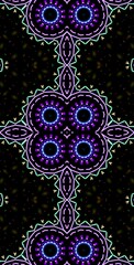 Fractodome Colorful Seamless Fractal Patterns
