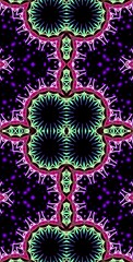 Fractodome Colorful Seamless Fractal Patterns