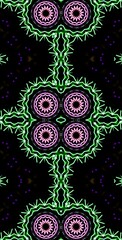 Fractodome Colorful Seamless Fractal Patterns