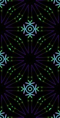 Fractodome Colorful Seamless Fractal Patterns