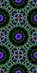 Fractodome Colorful Seamless Fractal Patterns