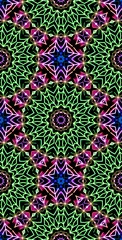 Fractodome Colorful Seamless Fractal Patterns