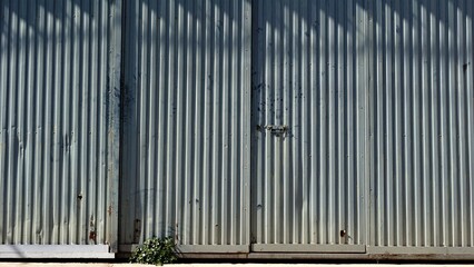 metal access door to factory building