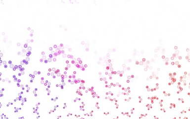 Light Pink, Yellow vector texture with disks.