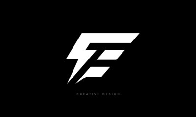 Letter design E electrical Technology brand logo