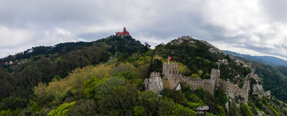 Castle of the Moors or Castelo dos Mouros is a hilltop medieval castle in Sintra town near Lisbon,...