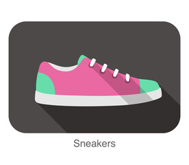 Old style sport sneakers shoe vector illustration
