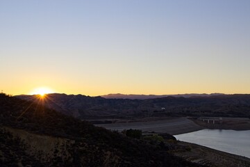 Southern California Sunsets at Pyramid Lake