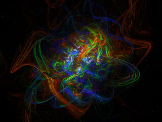 surreal futuristic digital 3d design art abstract background fractal illustration for meditation and decoration wallpaper