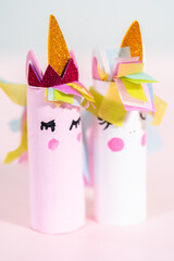 Toilet paper roll crafts unicorn