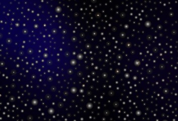 Dark BLUE vector pattern in Christmas style.