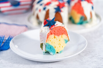 July 4th bundt cake