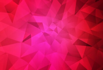 Light Red vector polygon abstract layout.