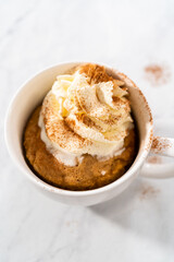 Pumpkin mug cake