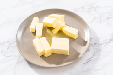 Softening unsalted butter