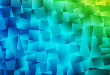 Fototapeta na wymiar Light Blue, Green vector abstract mosaic pattern.