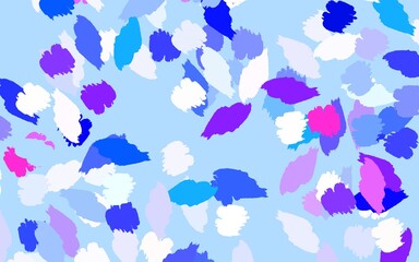 Light Blue, Red vector background with abstract shapes.