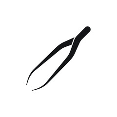 Tweezer icon design isolated on white background