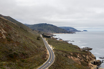 Fototapeta na wymiar Pacific Coast Highway Drives