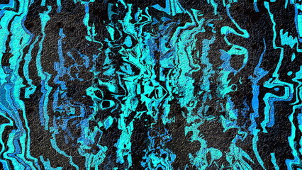 Blue waves. Computer generated 3d render