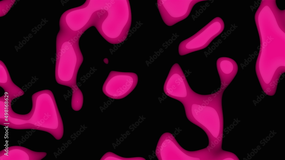 Poster liquid shapes. computer generated 3d render