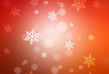 Light Red vector background in Xmas style.