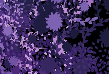 Light Purple vector pattern with random forms.