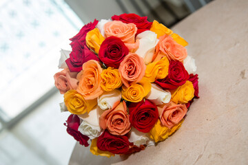 ウエディングで花嫁が持つブーケ
