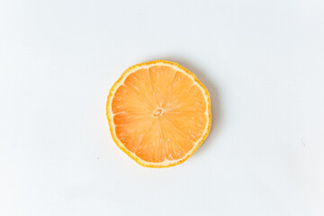 Fresh Citrus Fruit. Lemon, Orange, Mandarin, Grapefruit on Solid White Colored Background.