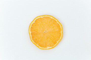 Fresh Citrus Fruit. Lemon, Orange, Mandarin, Grapefruit on Solid White Colored Background.
