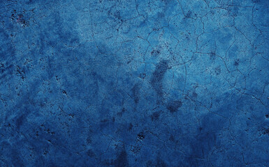 Blue cement wall background with abstract pattern in retro concept for wallpaper or graphic design