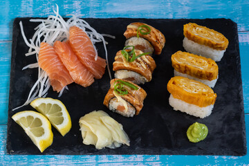 Assorted Sushi and Sashimi Platter 