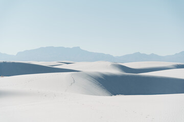 Fototapeta na wymiar White Sands National Park in March