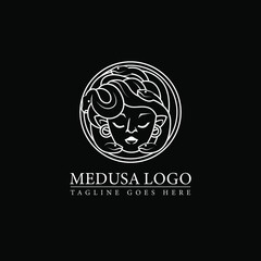 medusa logo consept vector illustration design