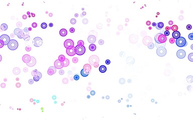 Light Multicolor vector pattern with spheres.