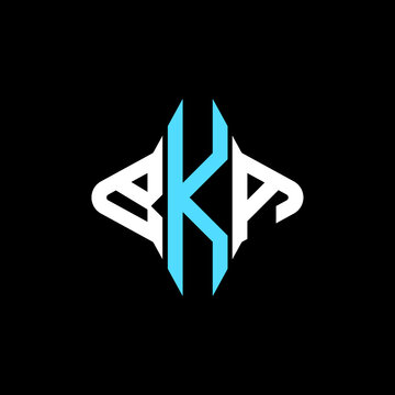 BKA letter logo creative design with vector graphic