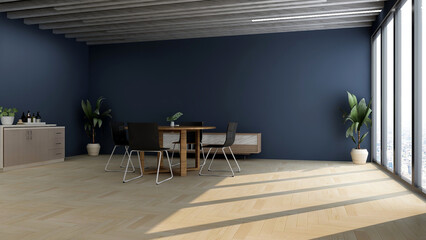 logo mockup in the office meeting room