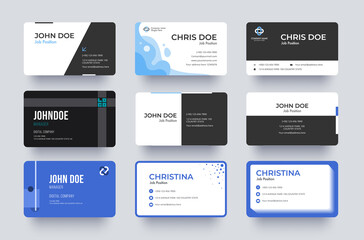 Business Card Template Design. Greeting Card Collection. vector illustration design.
