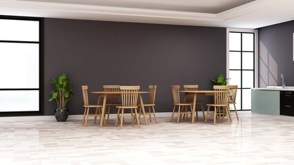 company logo mockup in the office kitchen wall