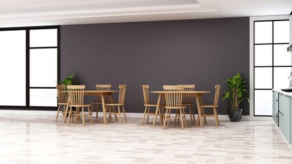 company logo mockup in the office kitchen wall