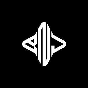 BNJ letter logo creative design with vector graphic