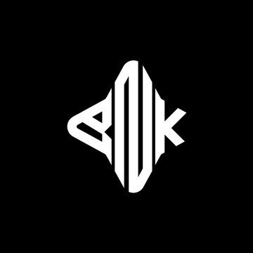 BNK letter logo creative design with vector graphic
