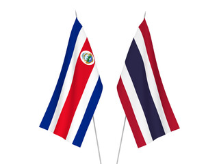 Thailand and Republic of Costa Rica flags