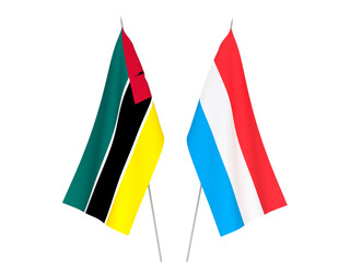 Luxembourg and Republic of Mozambique flags