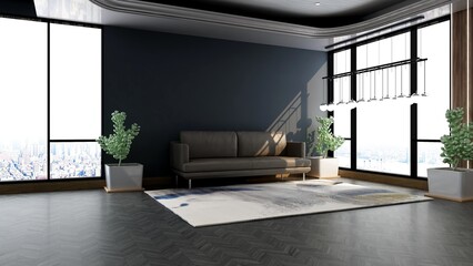 modern office lobby waiting room wall sign mockup